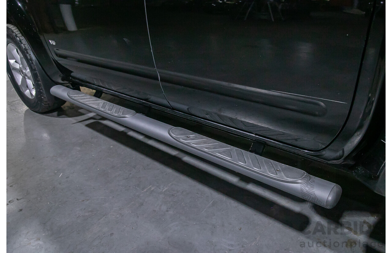 1/2012 Nissan Navara ST-X 550 (4x4) D40 MY12 Dual Cab Utility Black Turbo Diesel V6 3.0L