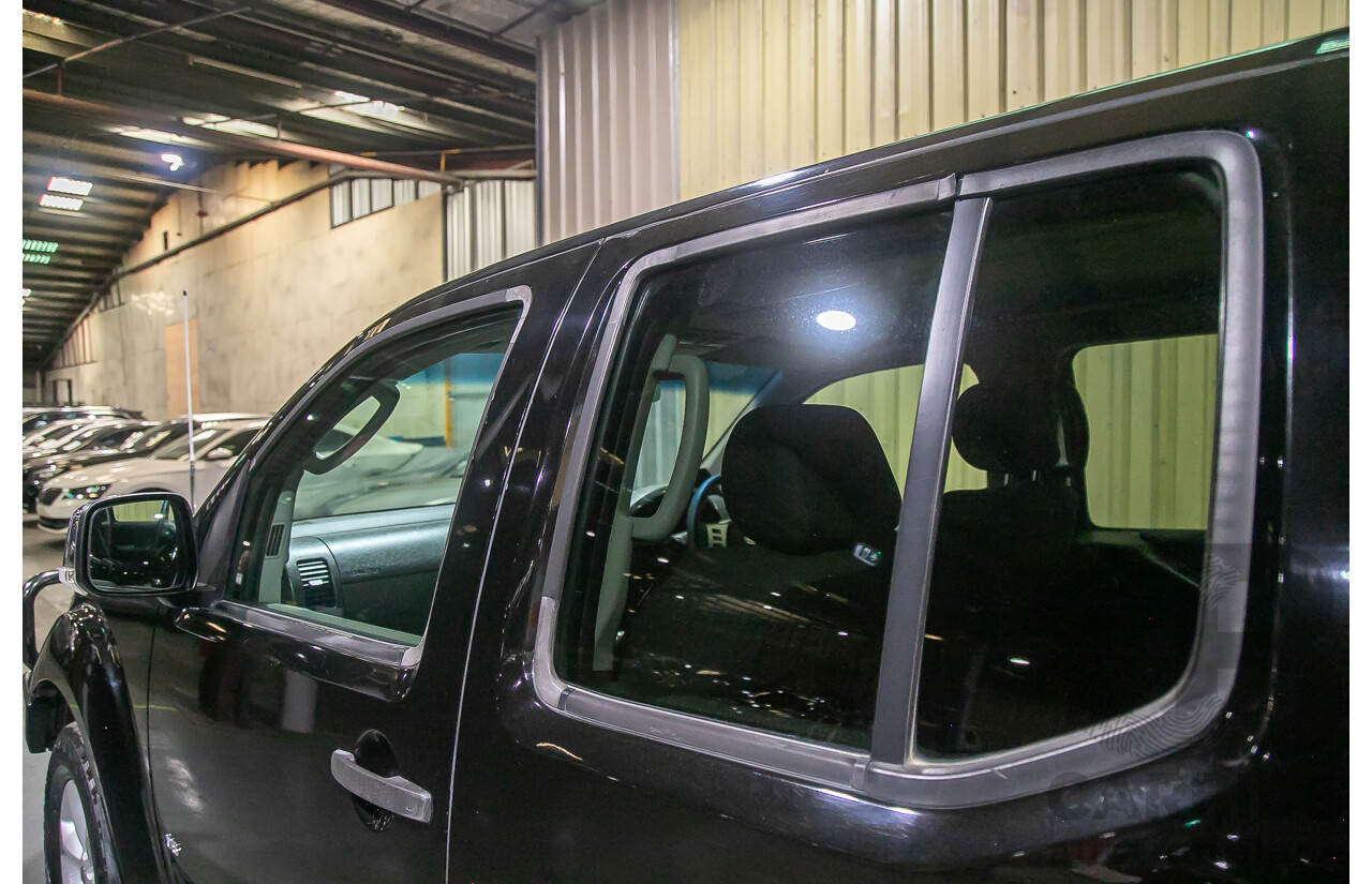 1/2012 Nissan Navara ST-X 550 (4x4) D40 MY12 Dual Cab Utility Black Turbo Diesel V6 3.0L