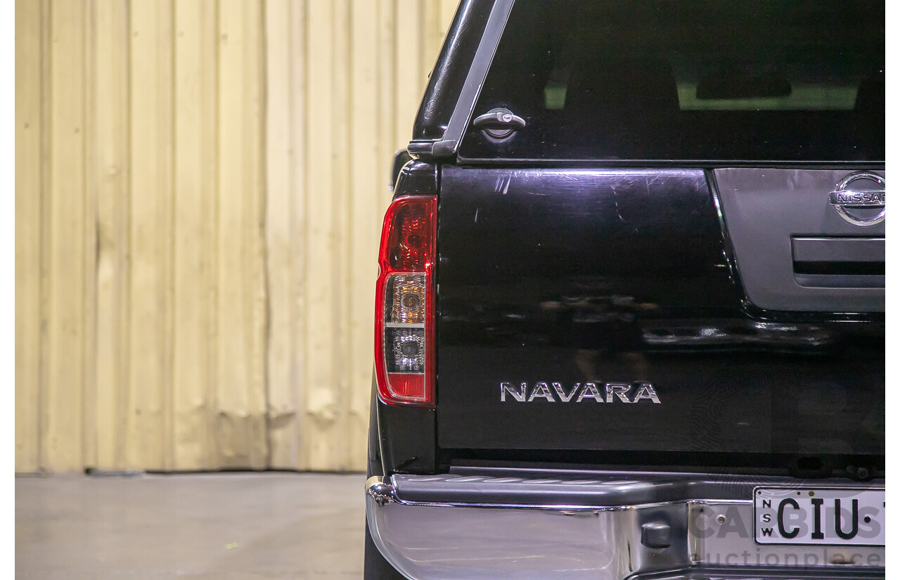 1/2012 Nissan Navara ST-X 550 (4x4) D40 MY12 Dual Cab Utility Black Turbo Diesel V6 3.0L
