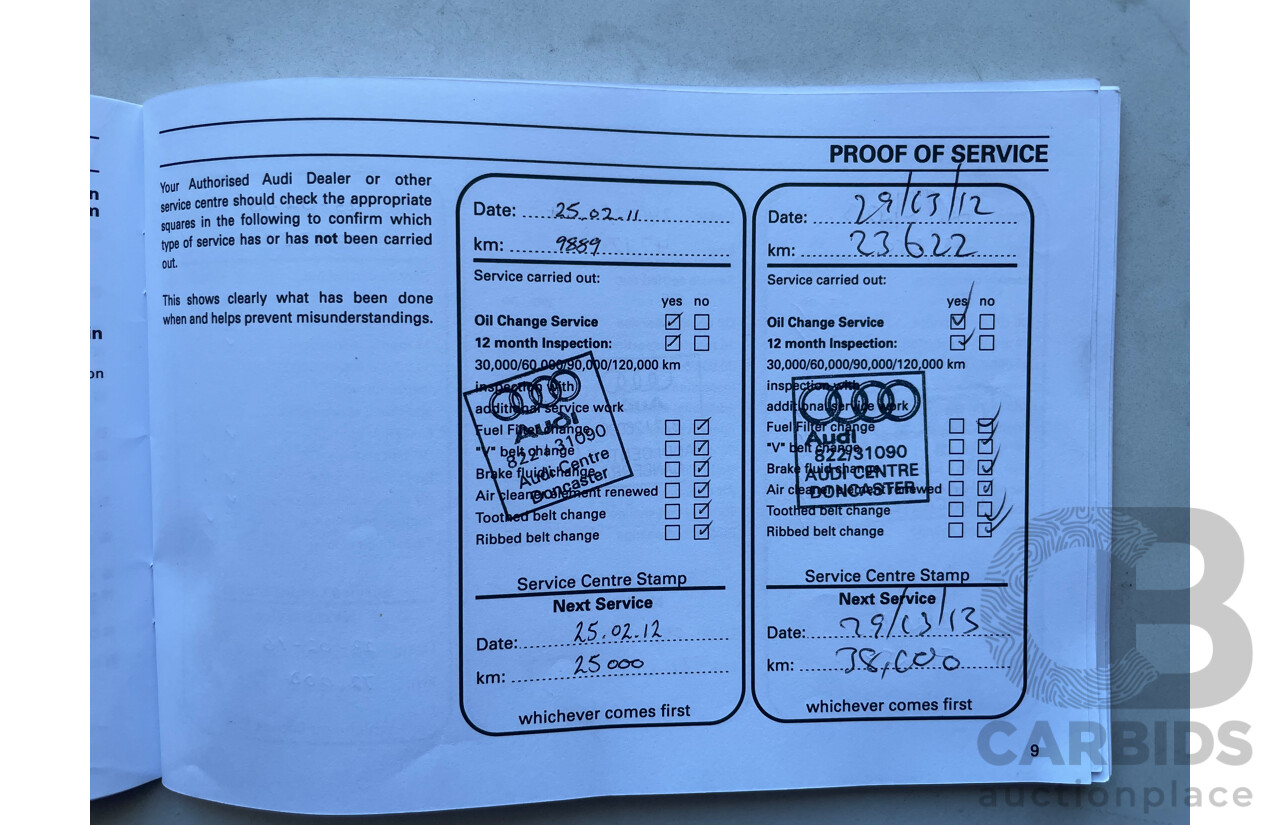 01/10 Audi Q5 3.0 TDI QUATTRO AWD 8R MY10 4D Wagon Silver 3.0L