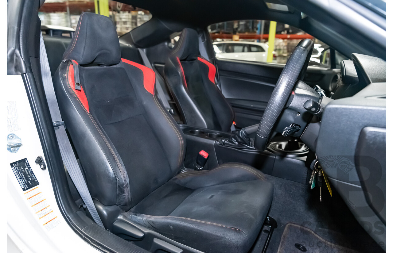 07/13 Toyota 86 GT RWD ZN6 2D Coupe White 2.0L