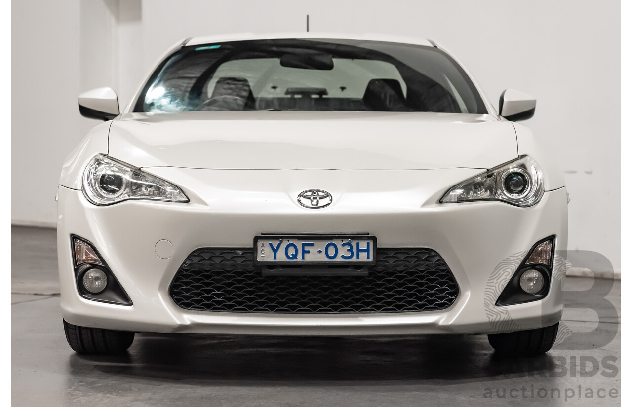 07/13 Toyota 86 GT RWD ZN6 2D Coupe White 2.0L