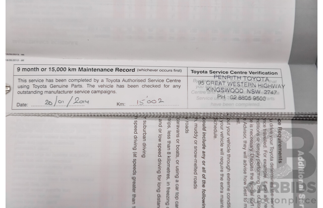 07/13 Toyota 86 GT RWD ZN6 2D Coupe White 2.0L