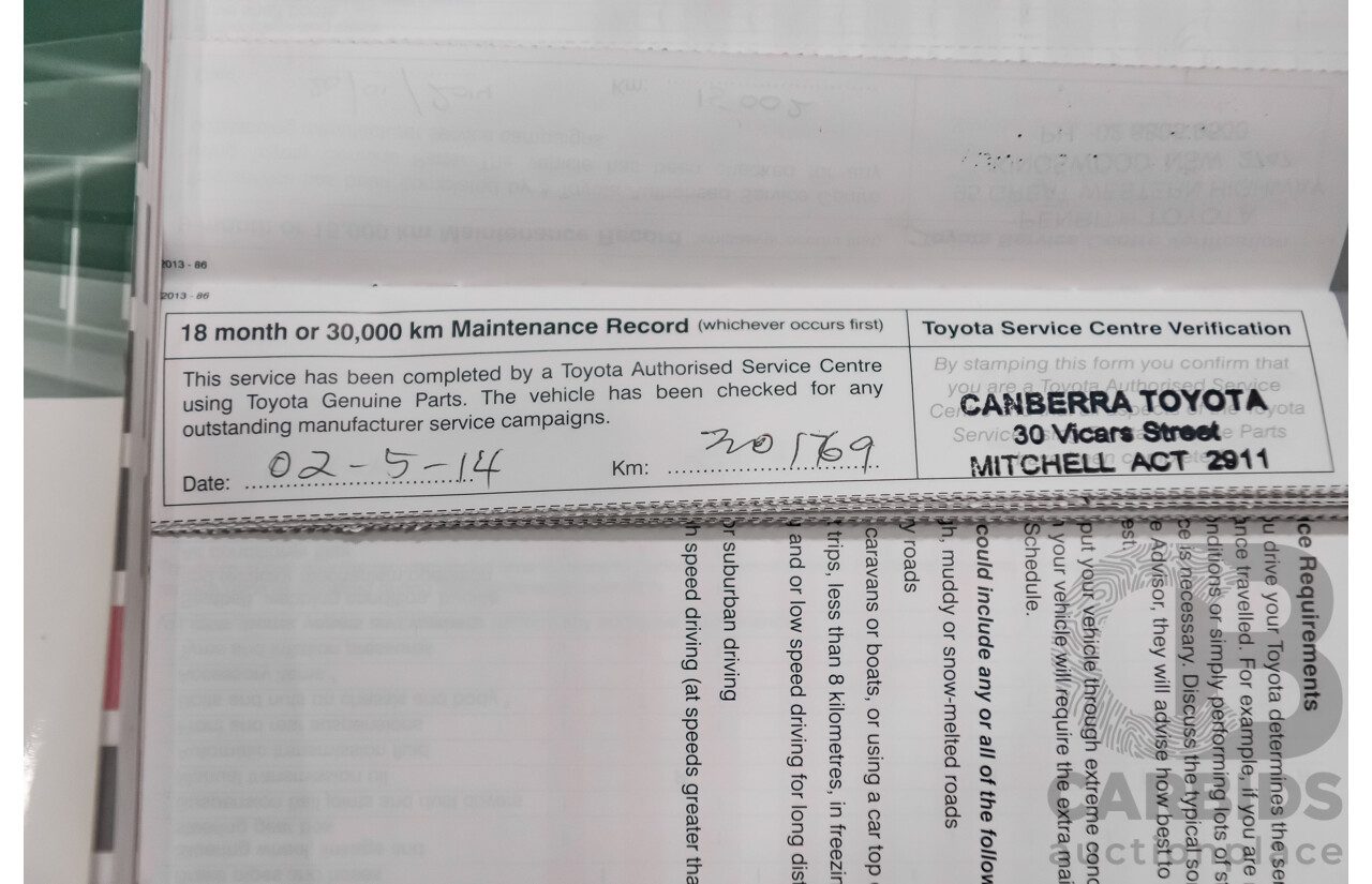 07/13 Toyota 86 GT RWD ZN6 2D Coupe White 2.0L