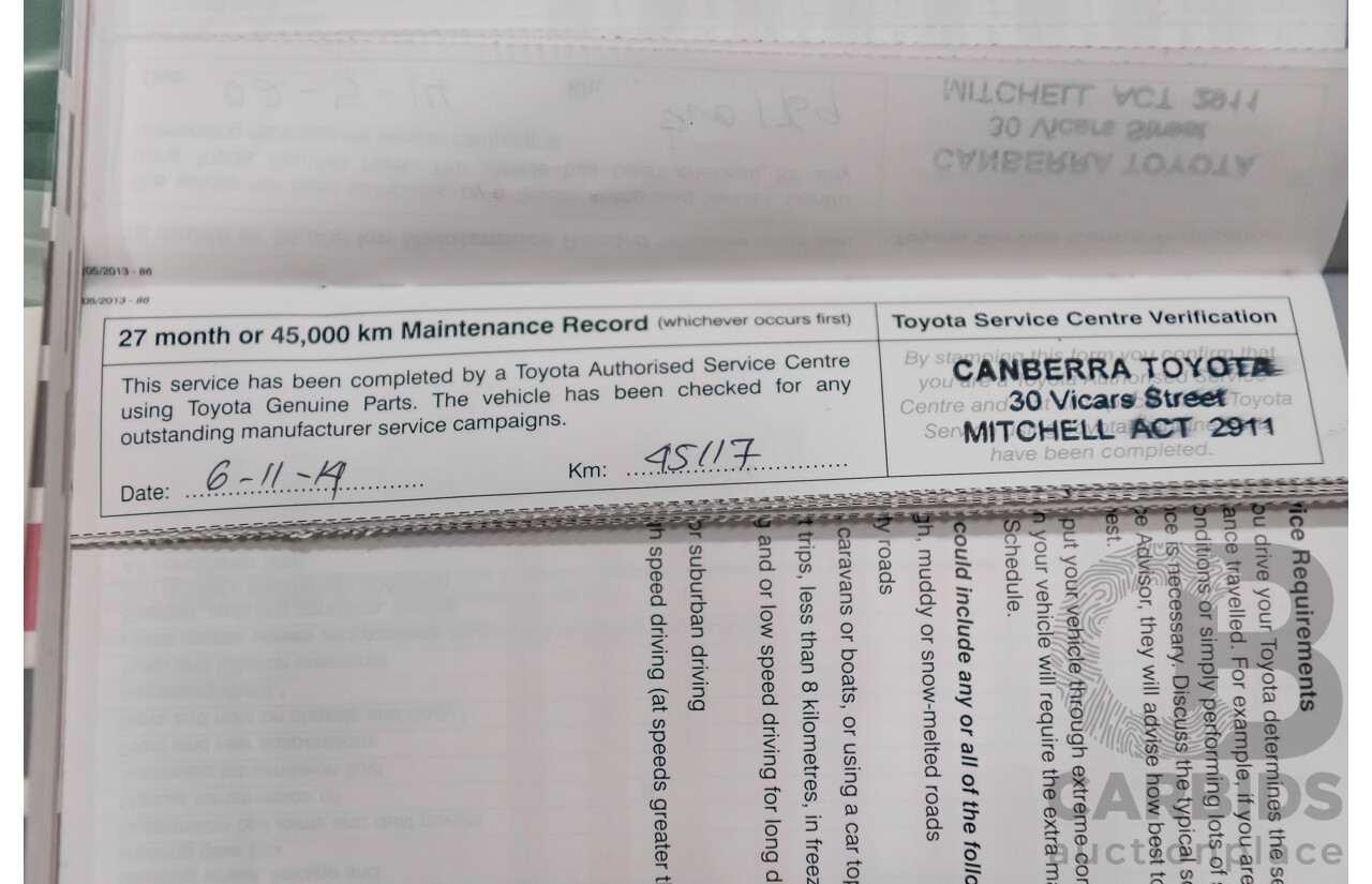 07/13 Toyota 86 GT RWD ZN6 2D Coupe White 2.0L