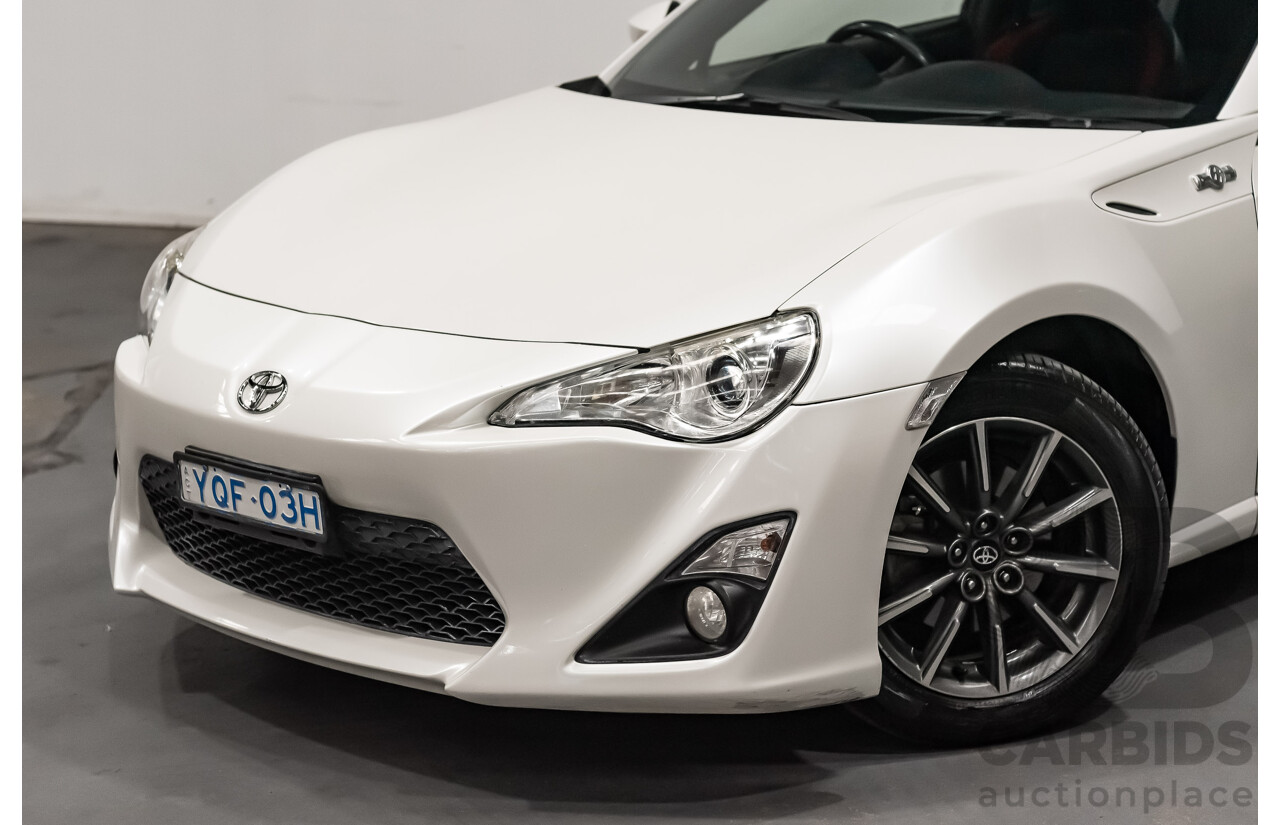 07/13 Toyota 86 GT RWD ZN6 2D Coupe White 2.0L