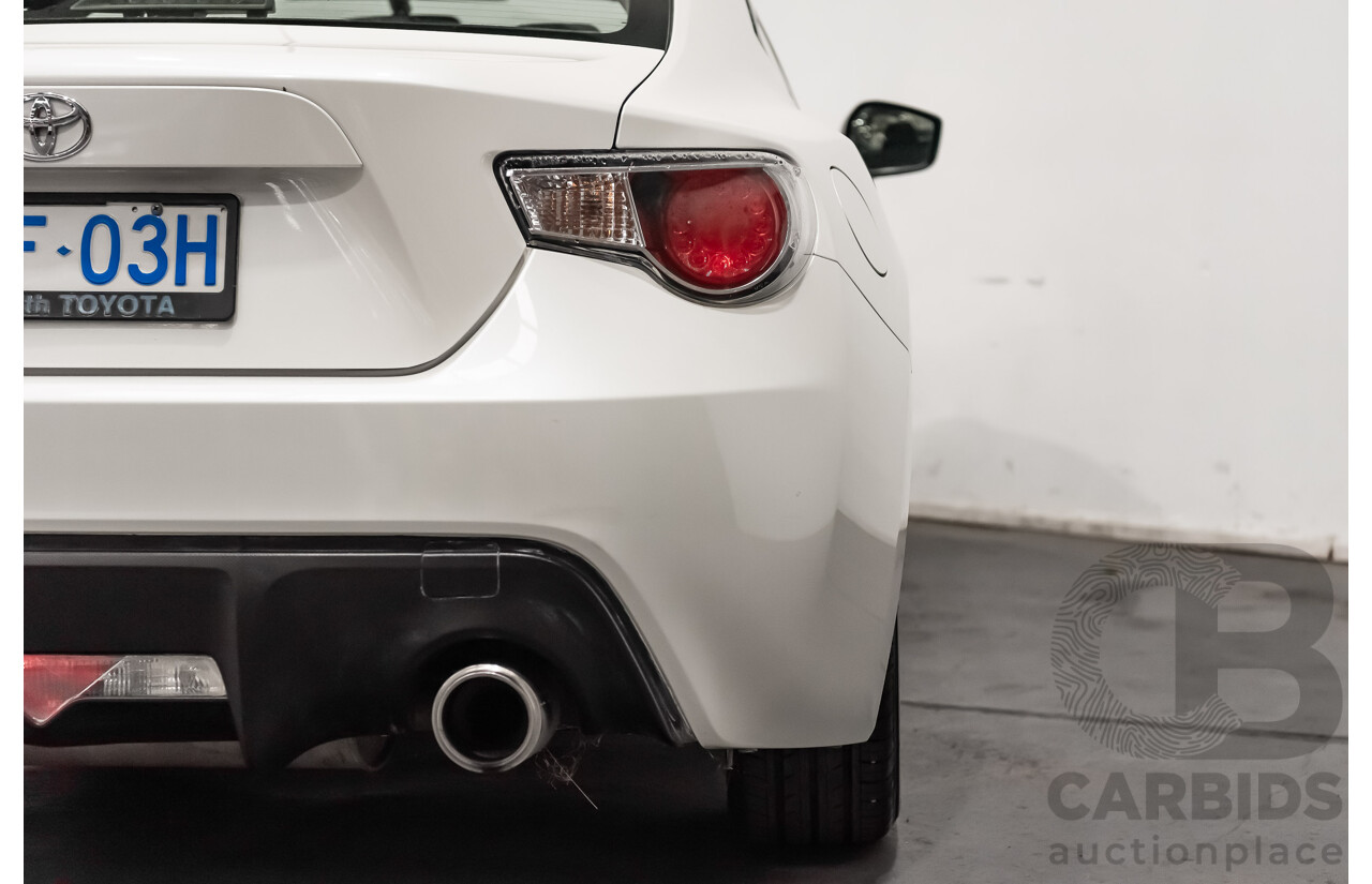 07/13 Toyota 86 GT RWD ZN6 2D Coupe White 2.0L
