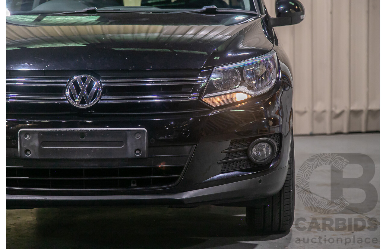 3/2012 Volkswagen Tiguan 132 TSI Pacific (AWD) 5NC MY12 4d Wagon Black Turbo 2.0L