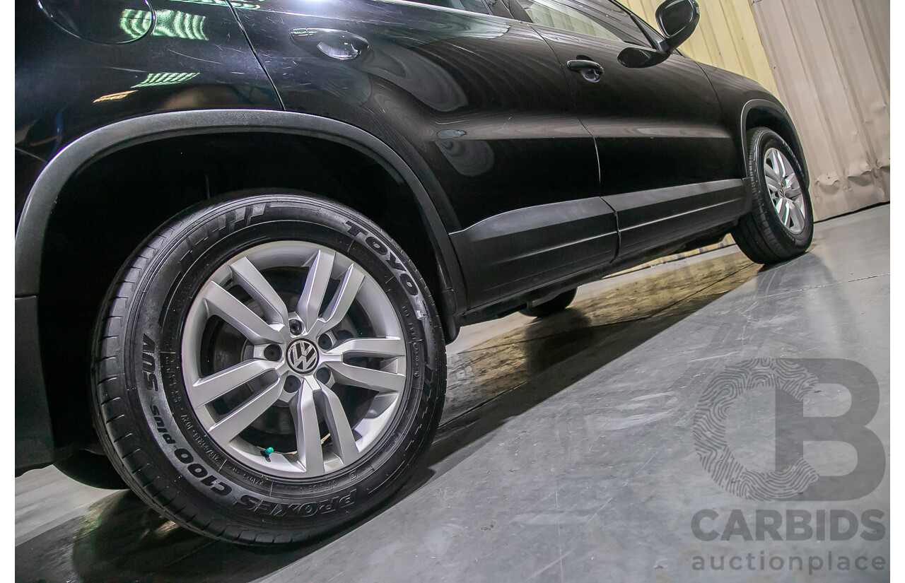 3/2012 Volkswagen Tiguan 132 TSI Pacific (AWD) 5NC MY12 4d Wagon Black Turbo 2.0L