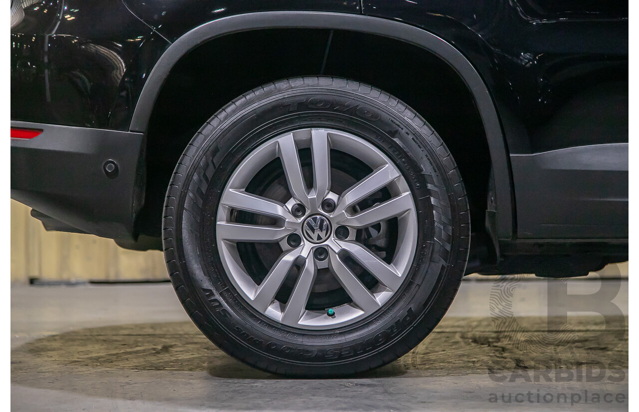 3/2012 Volkswagen Tiguan 132 TSI Pacific (AWD) 5NC MY12 4d Wagon Black Turbo 2.0L