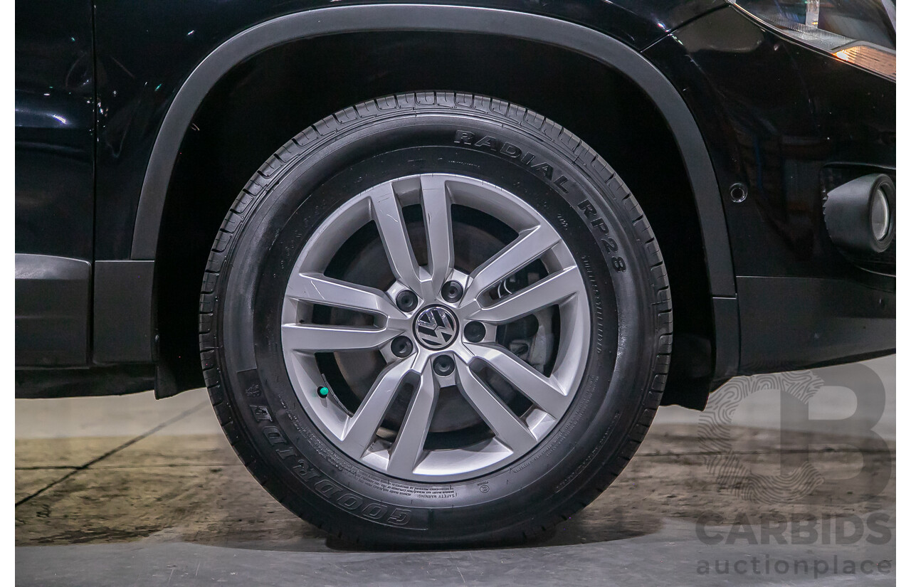 3/2012 Volkswagen Tiguan 132 TSI Pacific (AWD) 5NC MY12 4d Wagon Black Turbo 2.0L