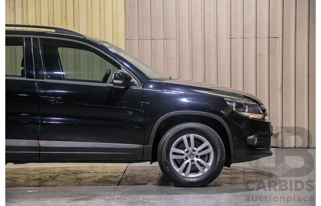 3/2012 Volkswagen Tiguan 132 TSI Pacific (AWD) 5NC MY12 4d Wagon Black Turbo 2.0L