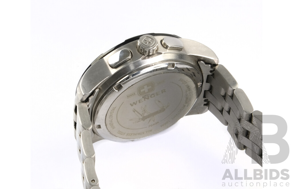 Boxed Wenger Nomad LED Multifunction Watch with Digital Compass, Swiss Made