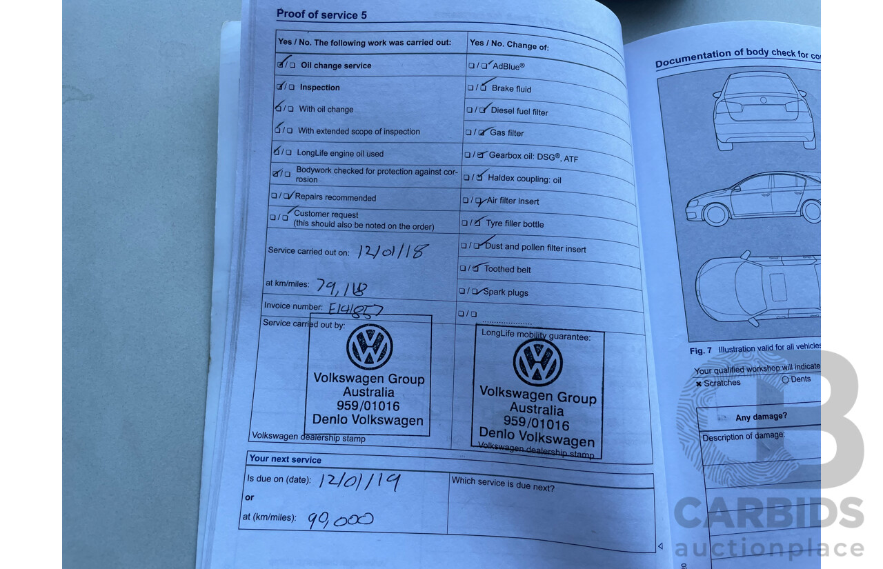 04/13 Volkswagen Golf 90 TSI FWD AU 5D Hatchback White 1.4L