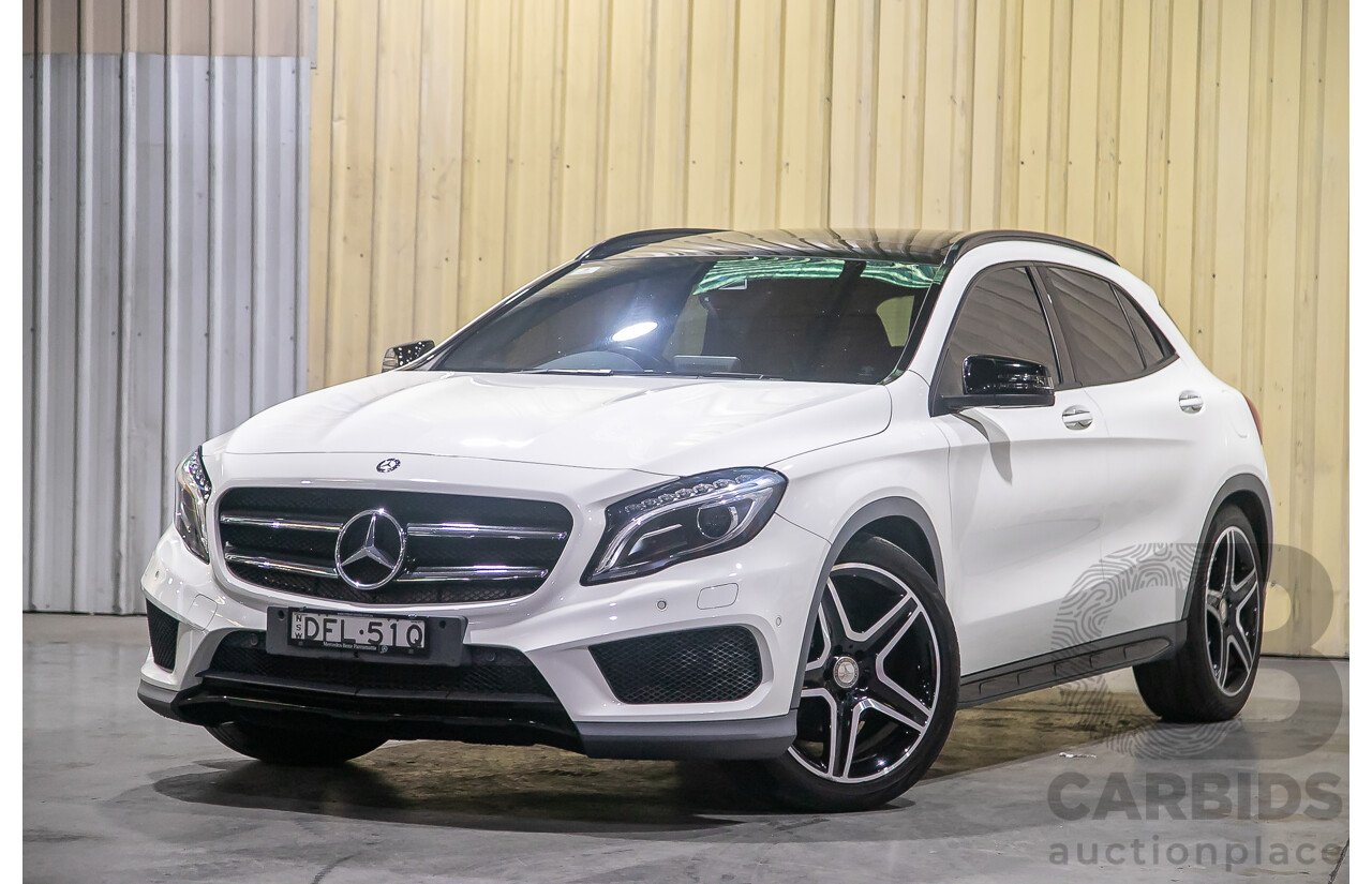 4/2016 Mercedes Benz GLA200d AMG Pack X156 4d Wagon White Turbo Diesel 2.1L