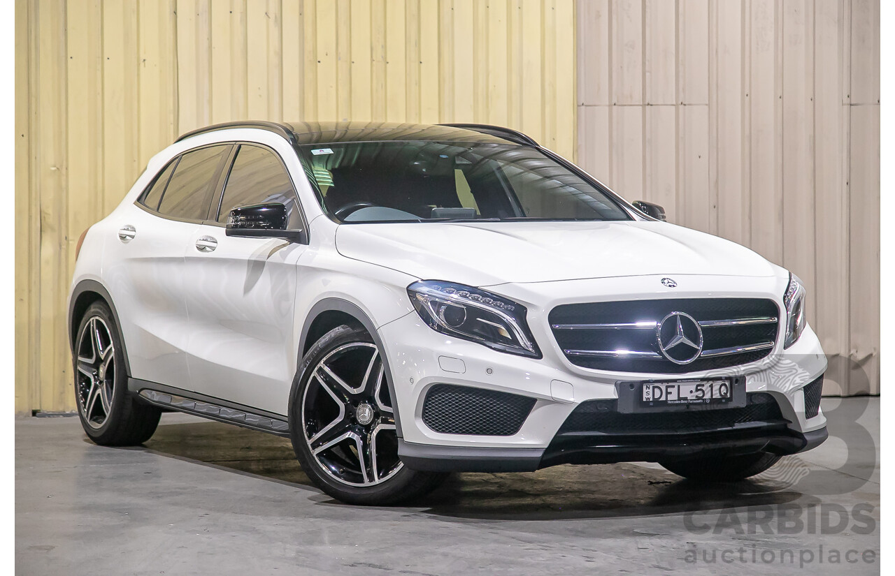 4/2016 Mercedes Benz GLA200d AMG Pack X156 4d Wagon White Turbo Diesel 2.1L