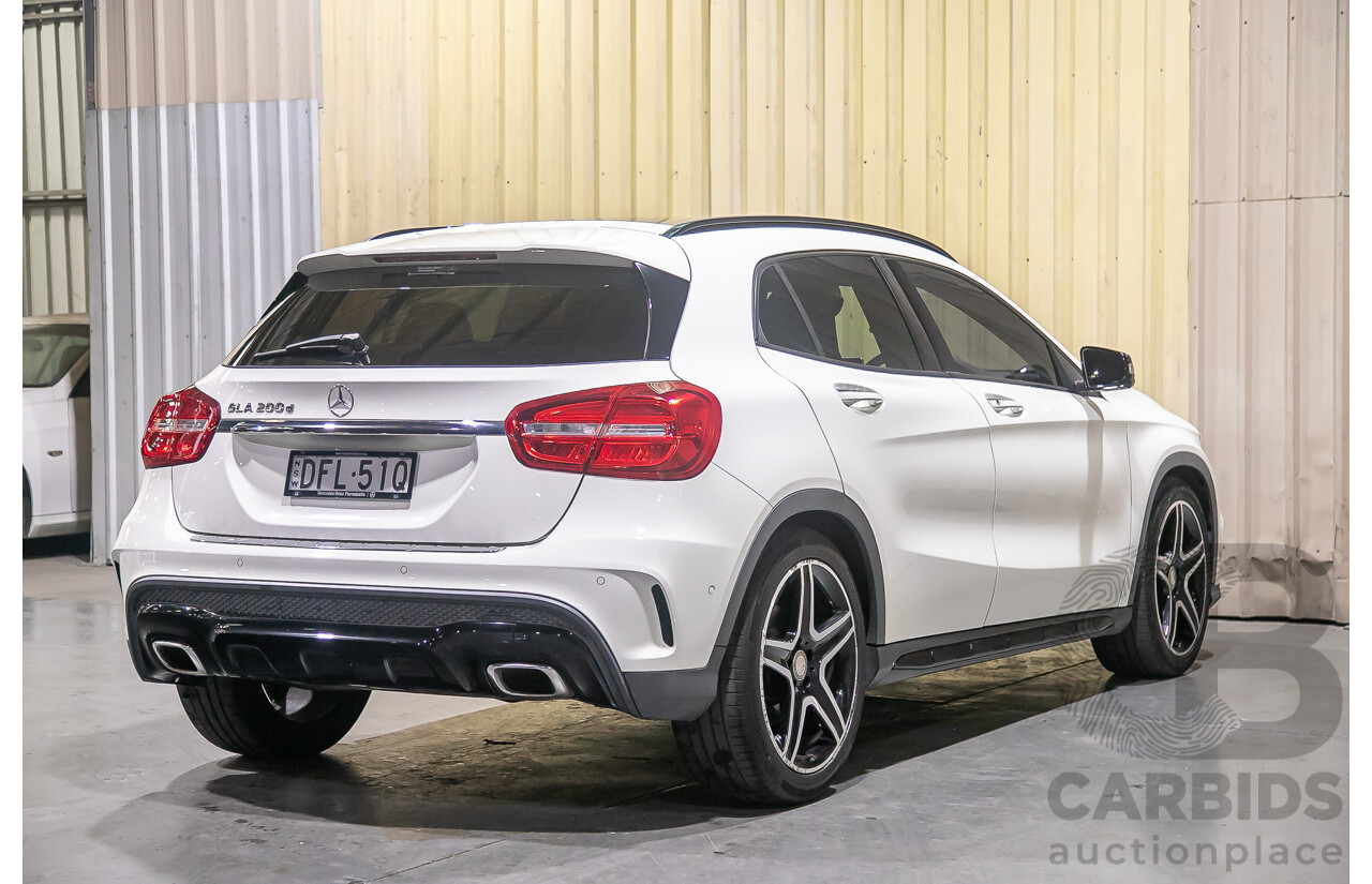 4/2016 Mercedes Benz GLA200d AMG Pack X156 4d Wagon White Turbo Diesel 2.1L