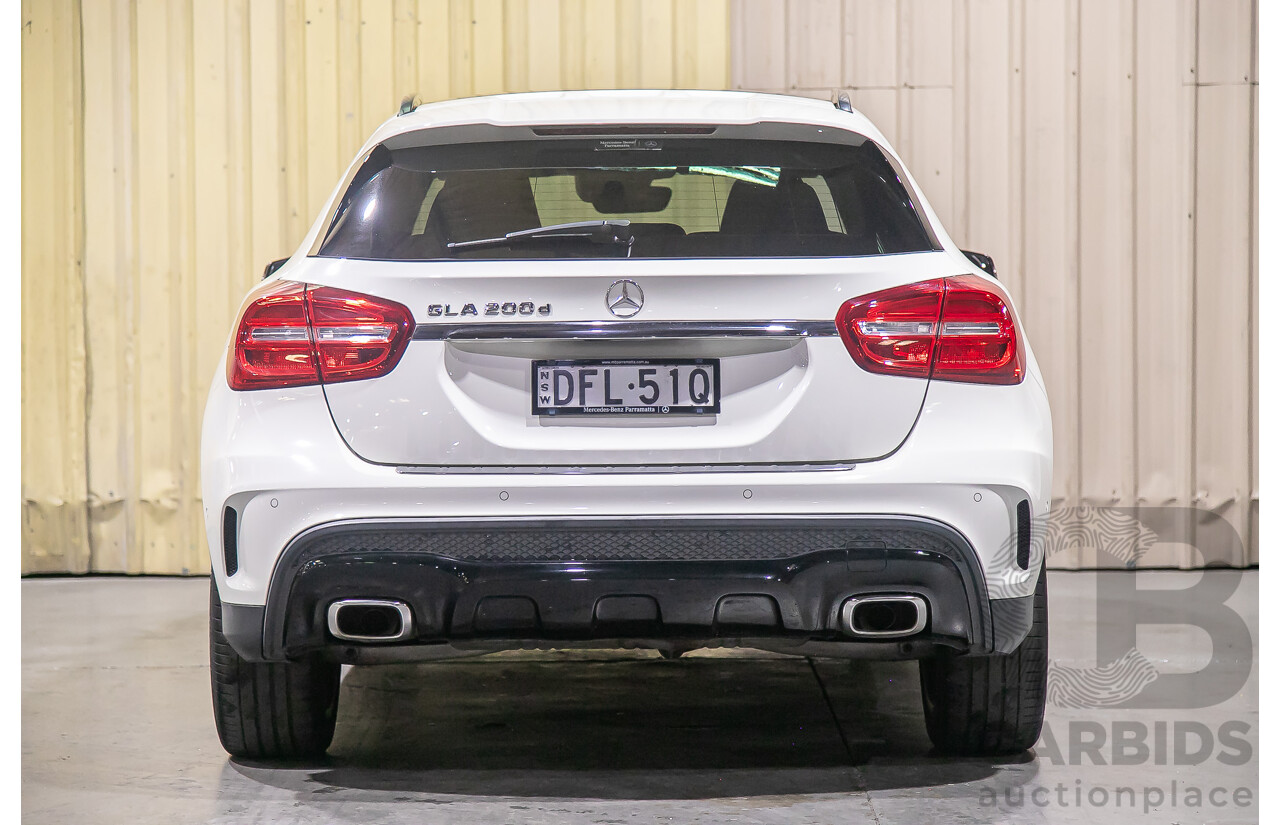 4/2016 Mercedes Benz GLA200d AMG Pack X156 4d Wagon White Turbo Diesel 2.1L