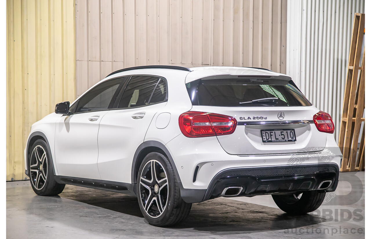 4/2016 Mercedes Benz GLA200d AMG Pack X156 4d Wagon White Turbo Diesel 2.1L