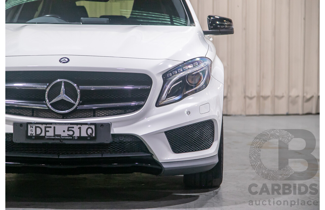 4/2016 Mercedes Benz GLA200d AMG Pack X156 4d Wagon White Turbo Diesel 2.1L