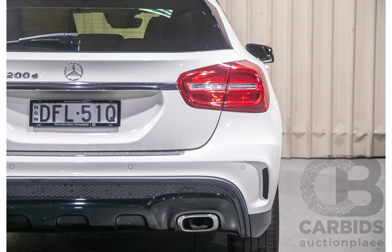 4/2016 Mercedes Benz GLA200d AMG Pack X156 4d Wagon White Turbo Diesel 2.1L