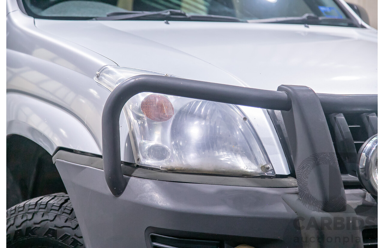 4/2004 Toyota Landcruiser Prado GX (4x4) KZJ120R 4d Wagon Silver Turbo Diesel 3.0L