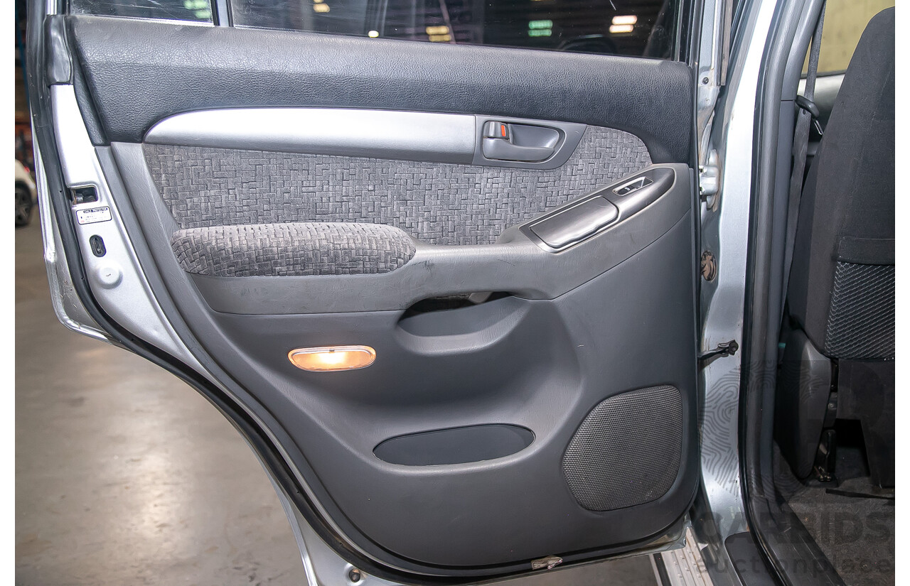 4/2004 Toyota Landcruiser Prado GX (4x4) KZJ120R 4d Wagon Silver Turbo Diesel 3.0L