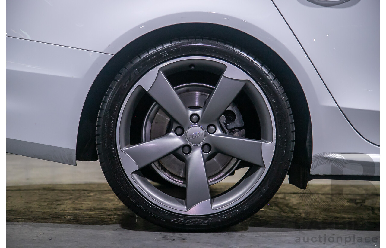 8/2013 Audi A4 2.0 TFSI Quattro (AWD) S-Line Pack B8 (8K) MY13 4d Sedan White Turbo 2.0L