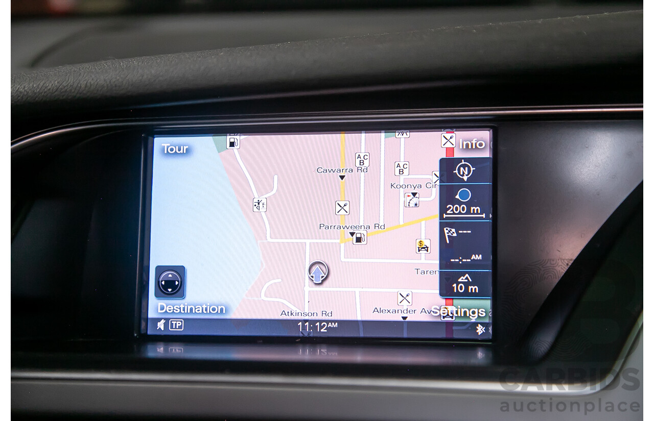 8/2013 Audi A4 2.0 TFSI Quattro (AWD) S-Line Pack B8 (8K) MY13 4d Sedan White Turbo 2.0L