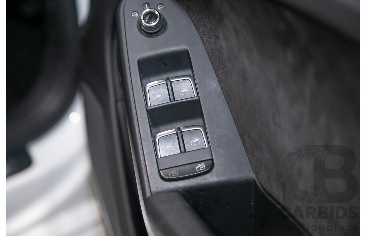 8/2013 Audi A4 2.0 TFSI Quattro (AWD) S-Line Pack B8 (8K) MY13 4d Sedan White Turbo 2.0L