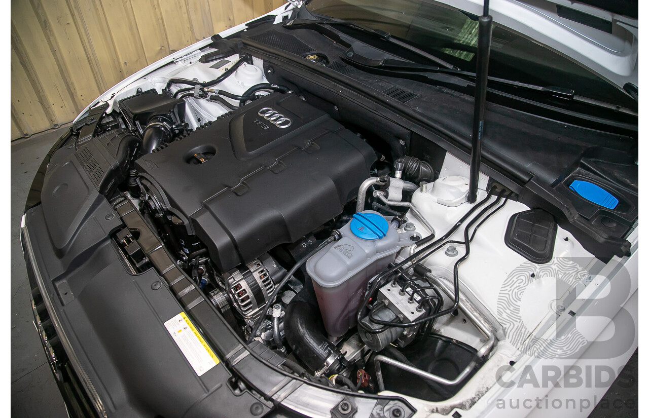 8/2013 Audi A4 2.0 TFSI Quattro (AWD) S-Line Pack B8 (8K) MY13 4d Sedan White Turbo 2.0L