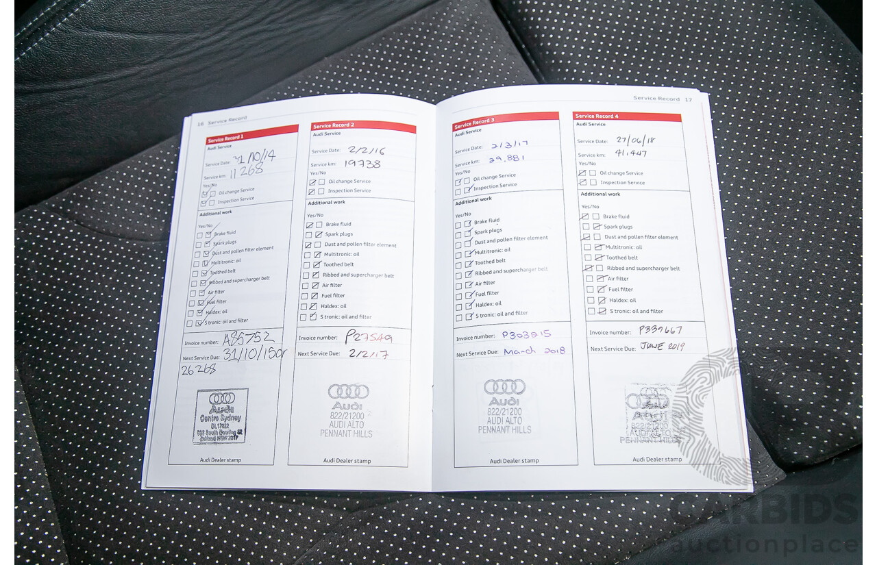 8/2013 Audi A4 2.0 TFSI Quattro (AWD) S-Line Pack B8 (8K) MY13 4d Sedan White Turbo 2.0L