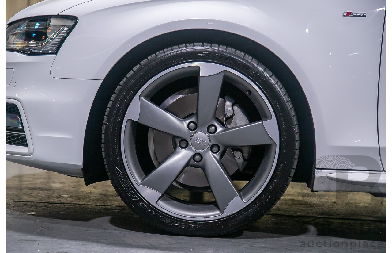 8/2013 Audi A4 2.0 TFSI Quattro (AWD) S-Line Pack B8 (8K) MY13 4d Sedan White Turbo 2.0L