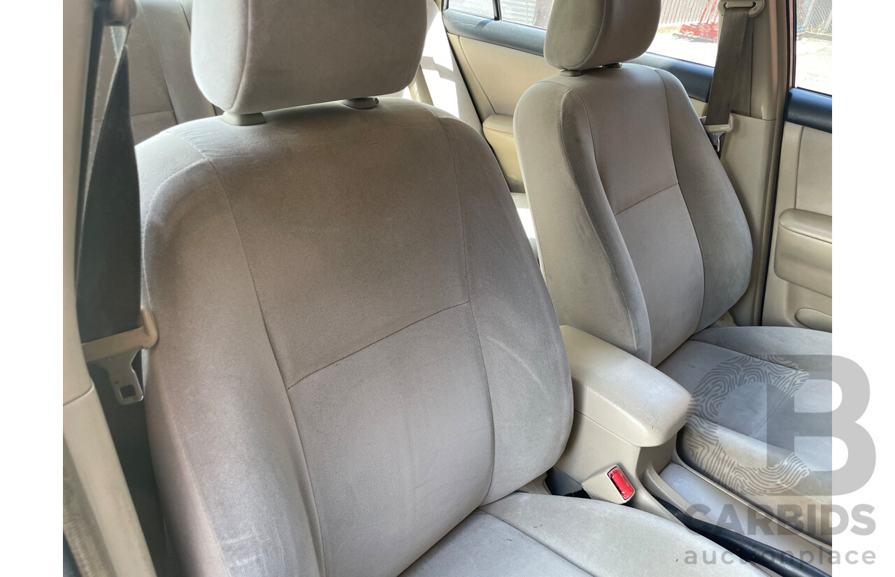 9/2002 Toyota Corolla Ascent ZZE122R 4d Sedan Silver 1.8L