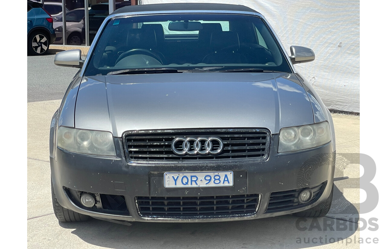 03/04 Audi A4 CABRIOLET FWD B6 2D Cabriolet Grey 1.8L