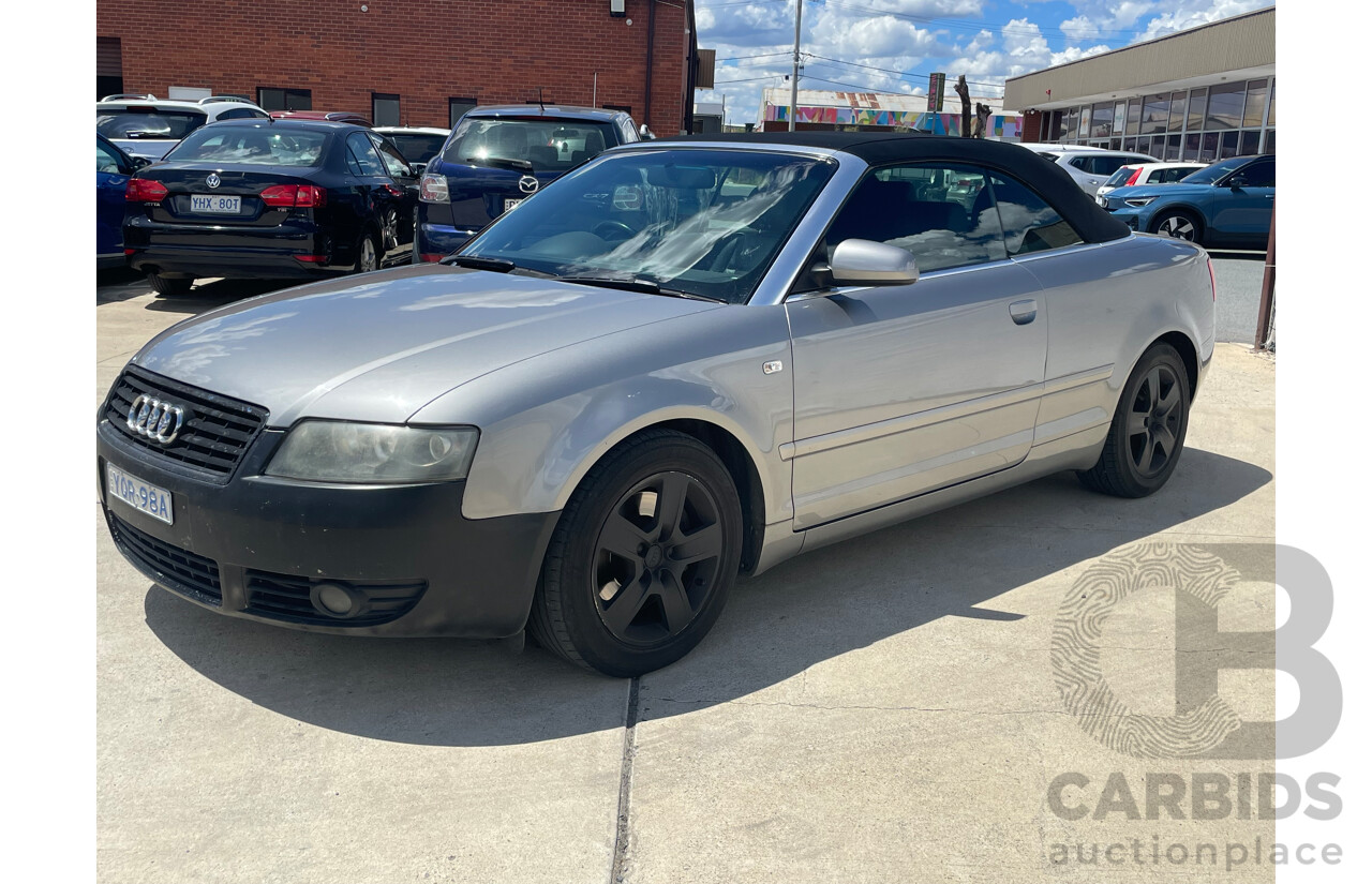 03/04 Audi A4 CABRIOLET FWD B6 2D Cabriolet Grey 1.8L