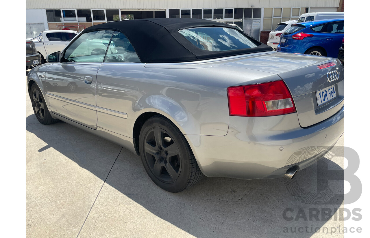 03/04 Audi A4 CABRIOLET FWD B6 2D Cabriolet Grey 1.8L