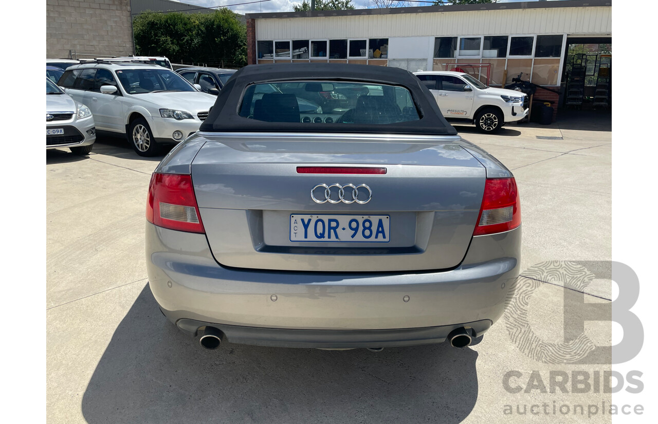 03/04 Audi A4 CABRIOLET FWD B6 2D Cabriolet Grey 1.8L