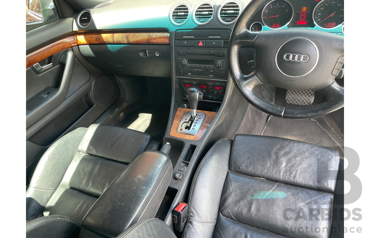 03/04 Audi A4 CABRIOLET FWD B6 2D Cabriolet Grey 1.8L