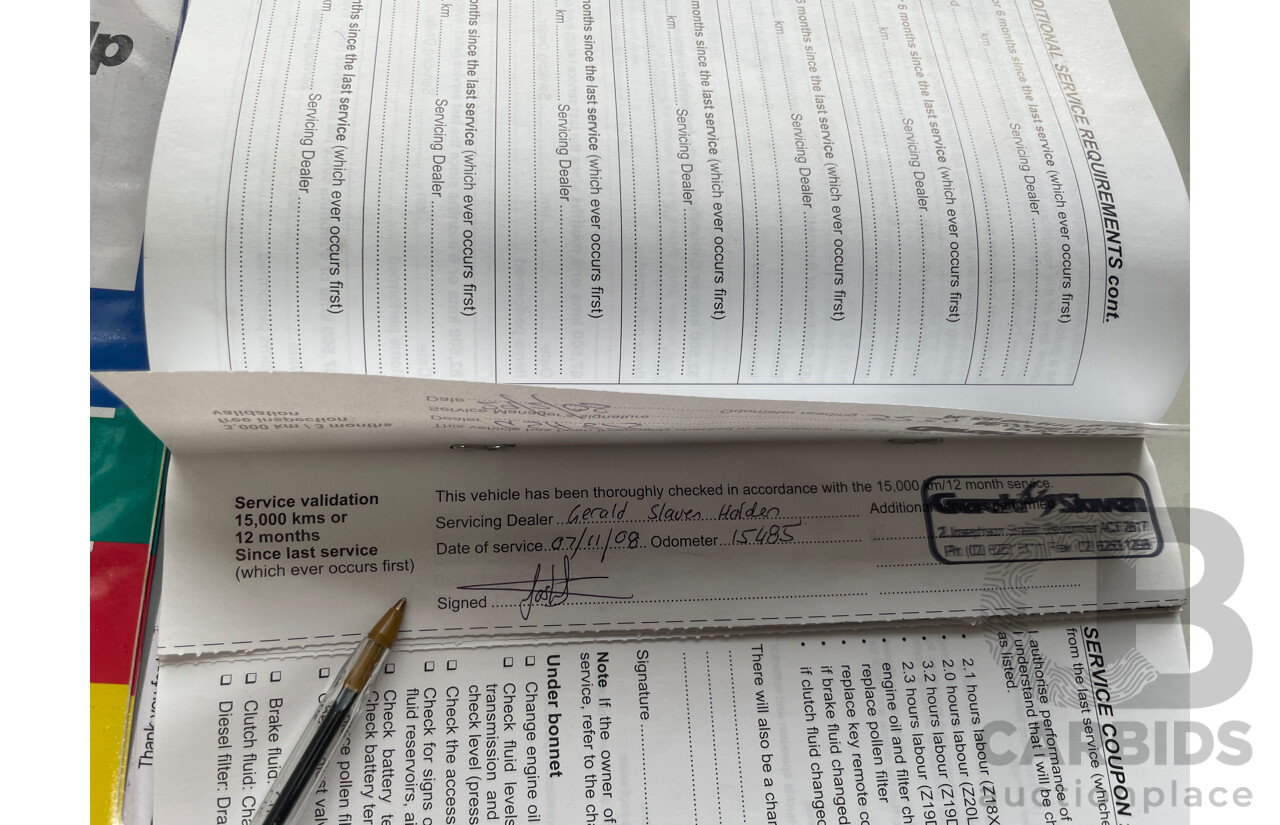 12/07 Holden Astra CD FWD AH MY08 5D Hatchback Black 1.8L