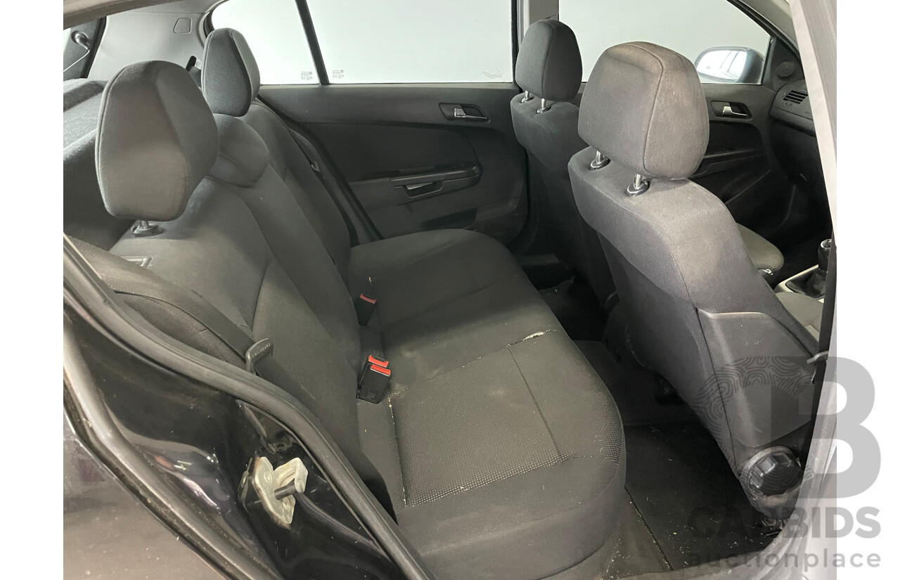 12/07 Holden Astra CD FWD AH MY08 5D Hatchback Black 1.8L
