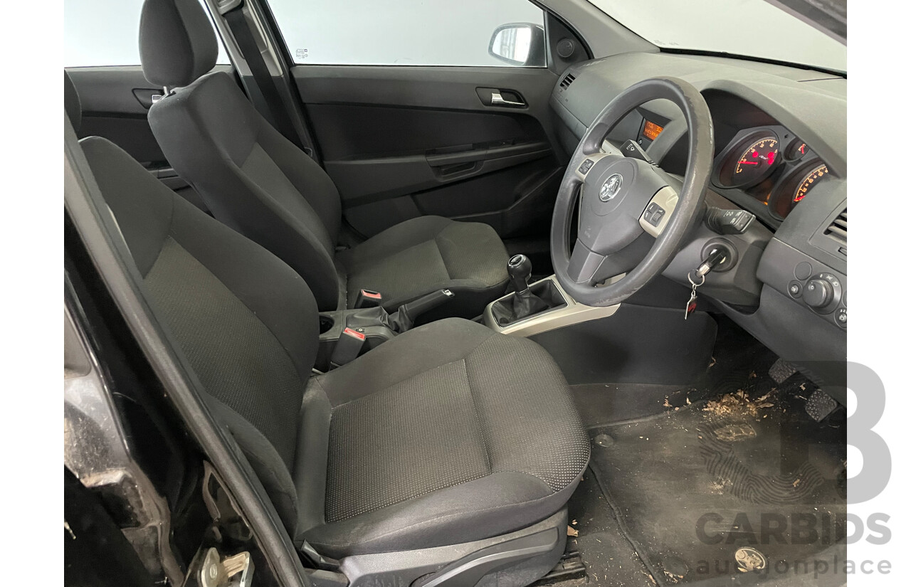 12/07 Holden Astra CD FWD AH MY08 5D Hatchback Black 1.8L