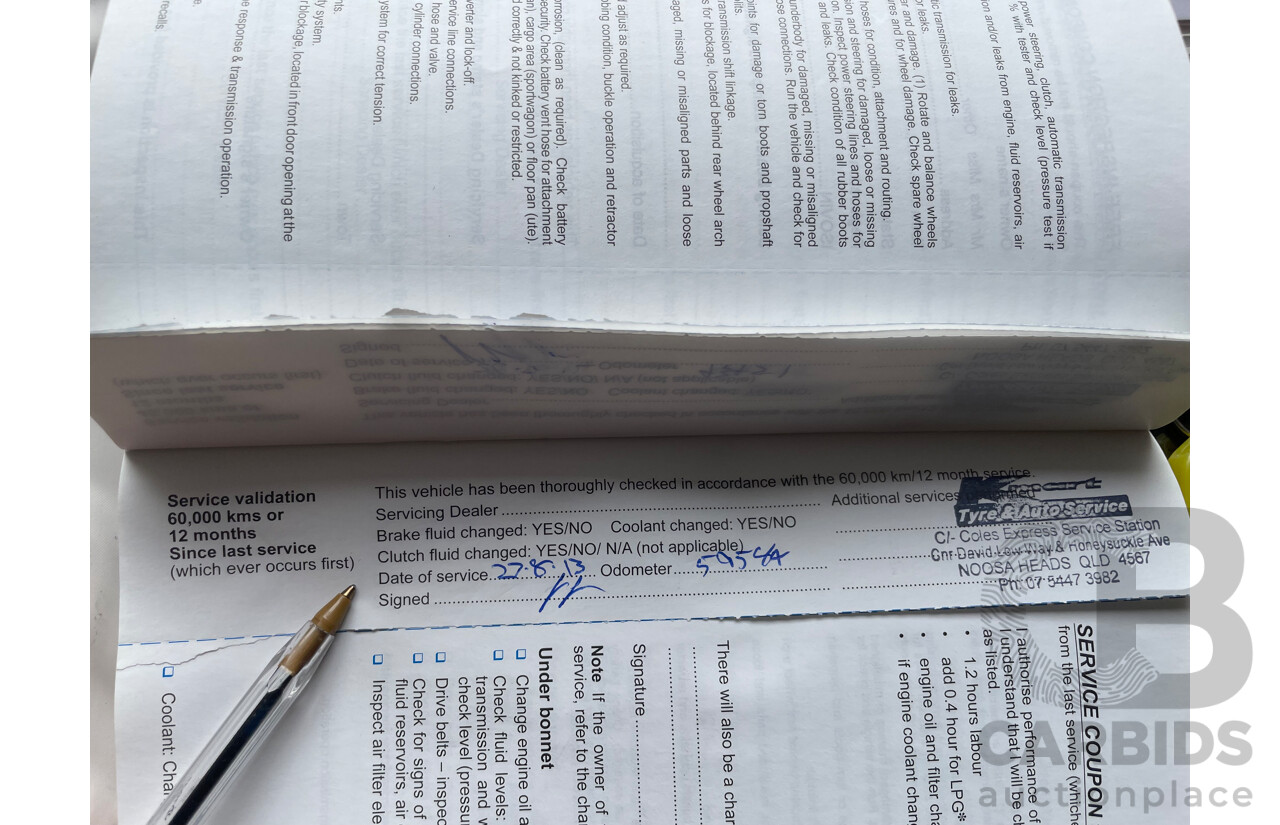 01/10 Holden Commodore OMEGA RWD VE MY10 Utility White 3.6L