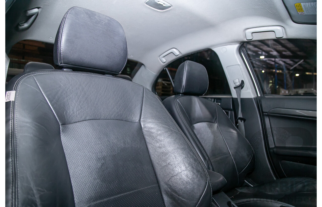 8/2010 Mitsubishi Lancer Ralliart (AWD) CJ MY10 4d Sedan White Turbo 2.0L