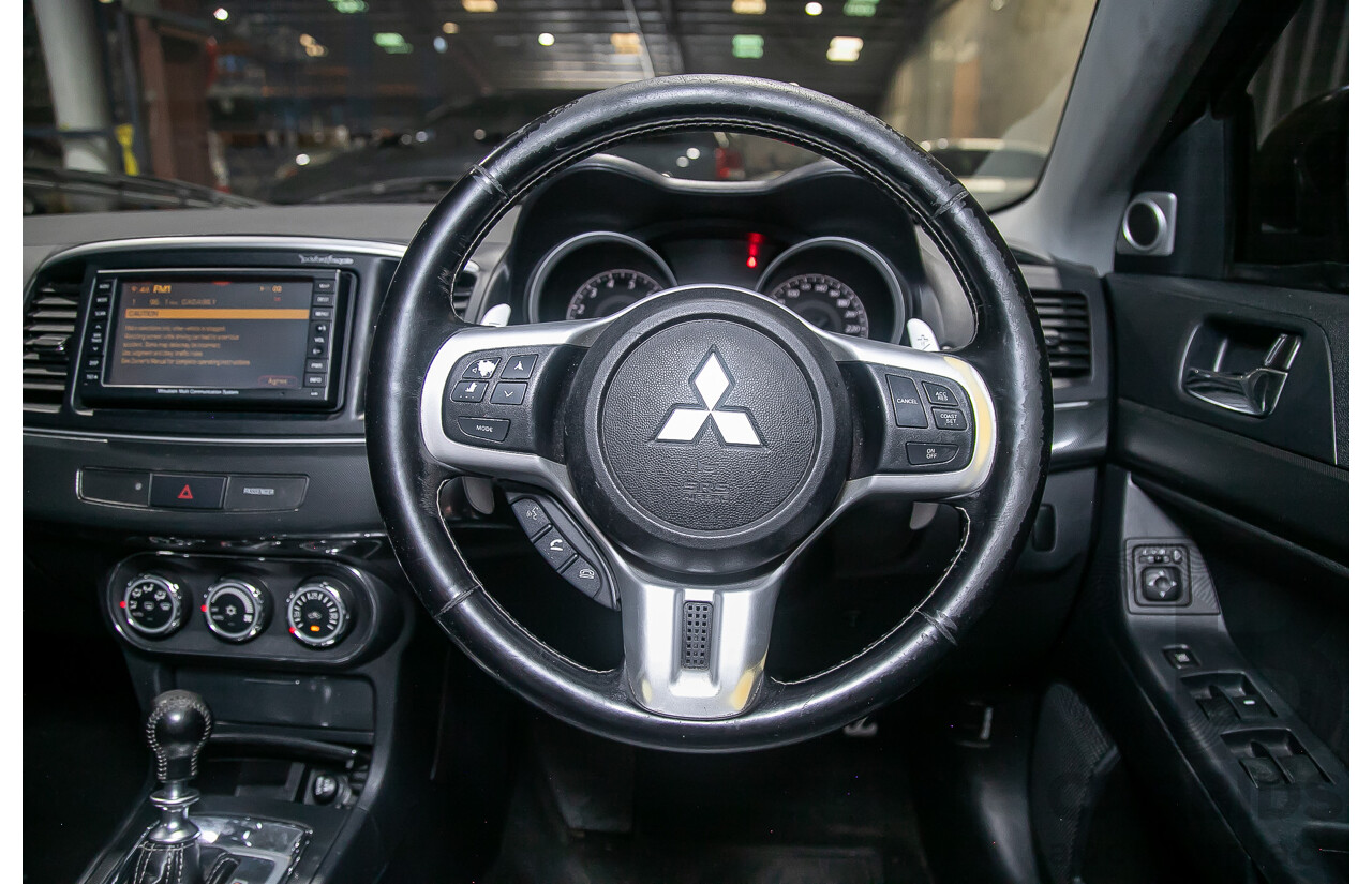 8/2010 Mitsubishi Lancer Ralliart (AWD) CJ MY10 4d Sedan White Turbo 2.0L