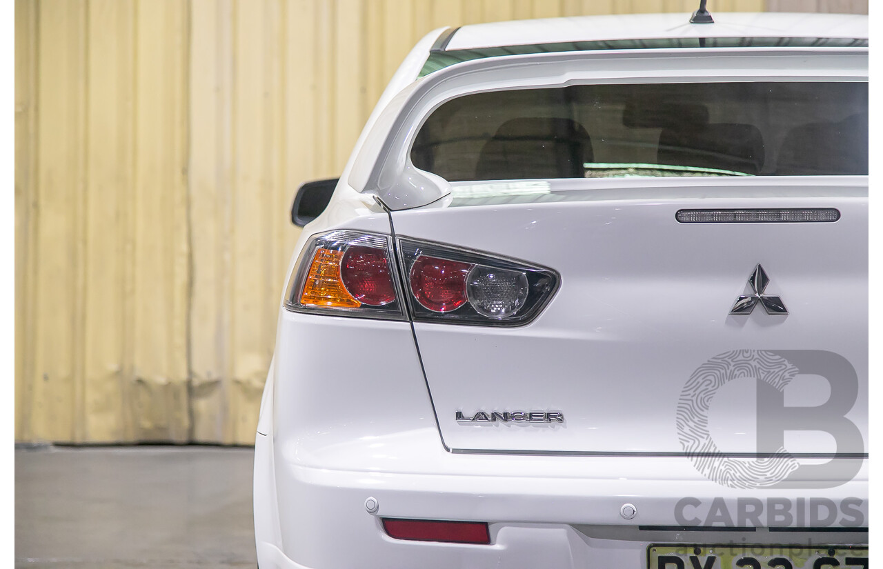 8/2010 Mitsubishi Lancer Ralliart (AWD) CJ MY10 4d Sedan White Turbo 2.0L