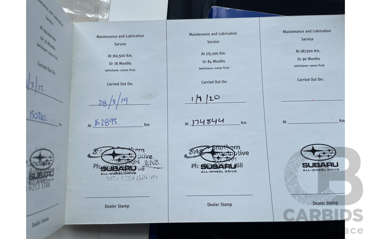 11/03 Subaru Outback 3.0R AWD MY04 4D Wagon Silver 3.0L