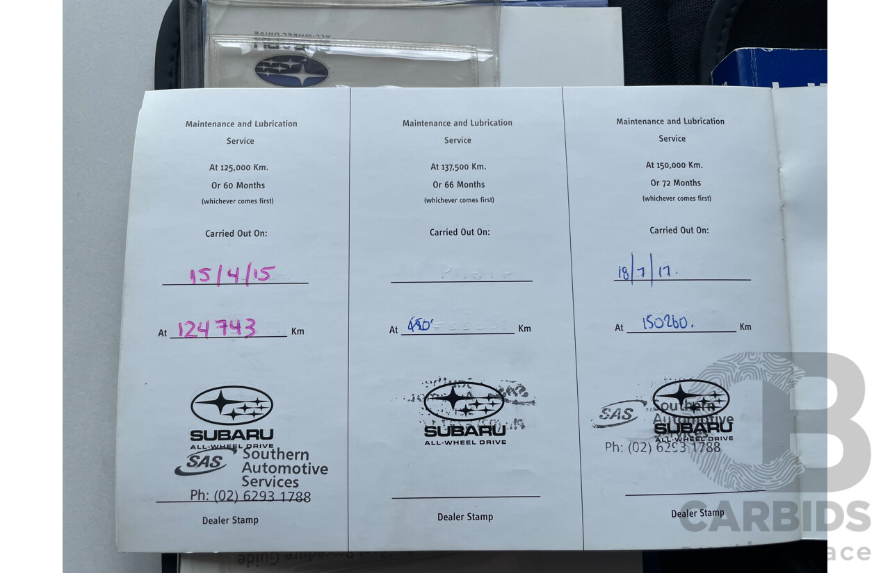 11/03 Subaru Outback 3.0R AWD MY04 4D Wagon Silver 3.0L