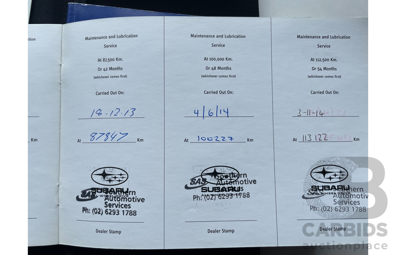 11/03 Subaru Outback 3.0R AWD MY04 4D Wagon Silver 3.0L