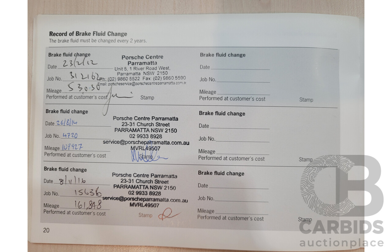 12/2009 Porsche Cayenne (AWD) MY09 4D Wagon Black Turbo Diesel V6 3.0L